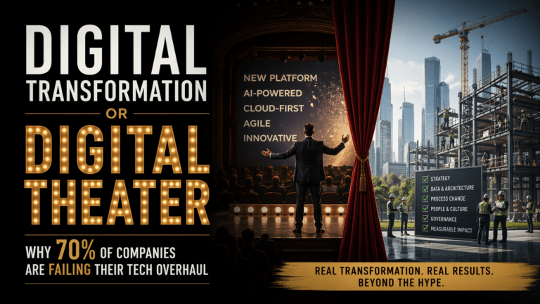 Digital Transformation or Digital Theater Why 70% of Companies Are Failing Their Tech Overhaul