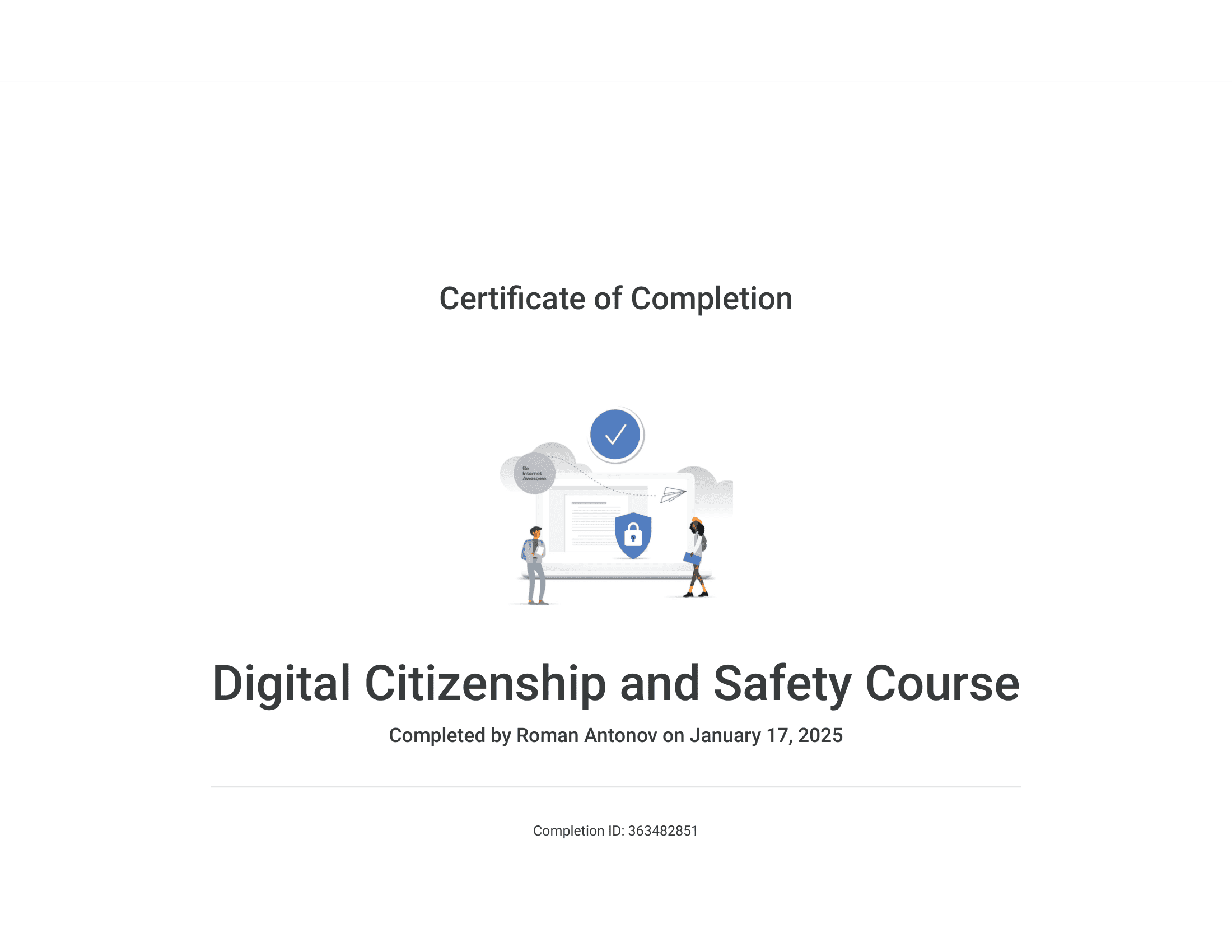 Google Digital Citizenship and Safety