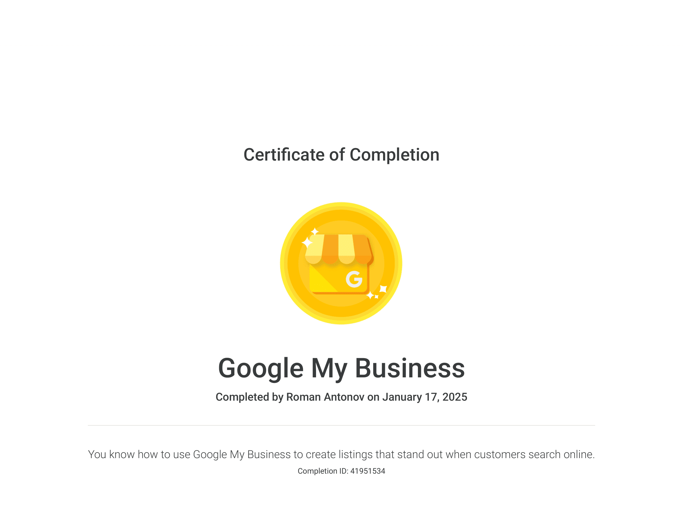 Google My Business