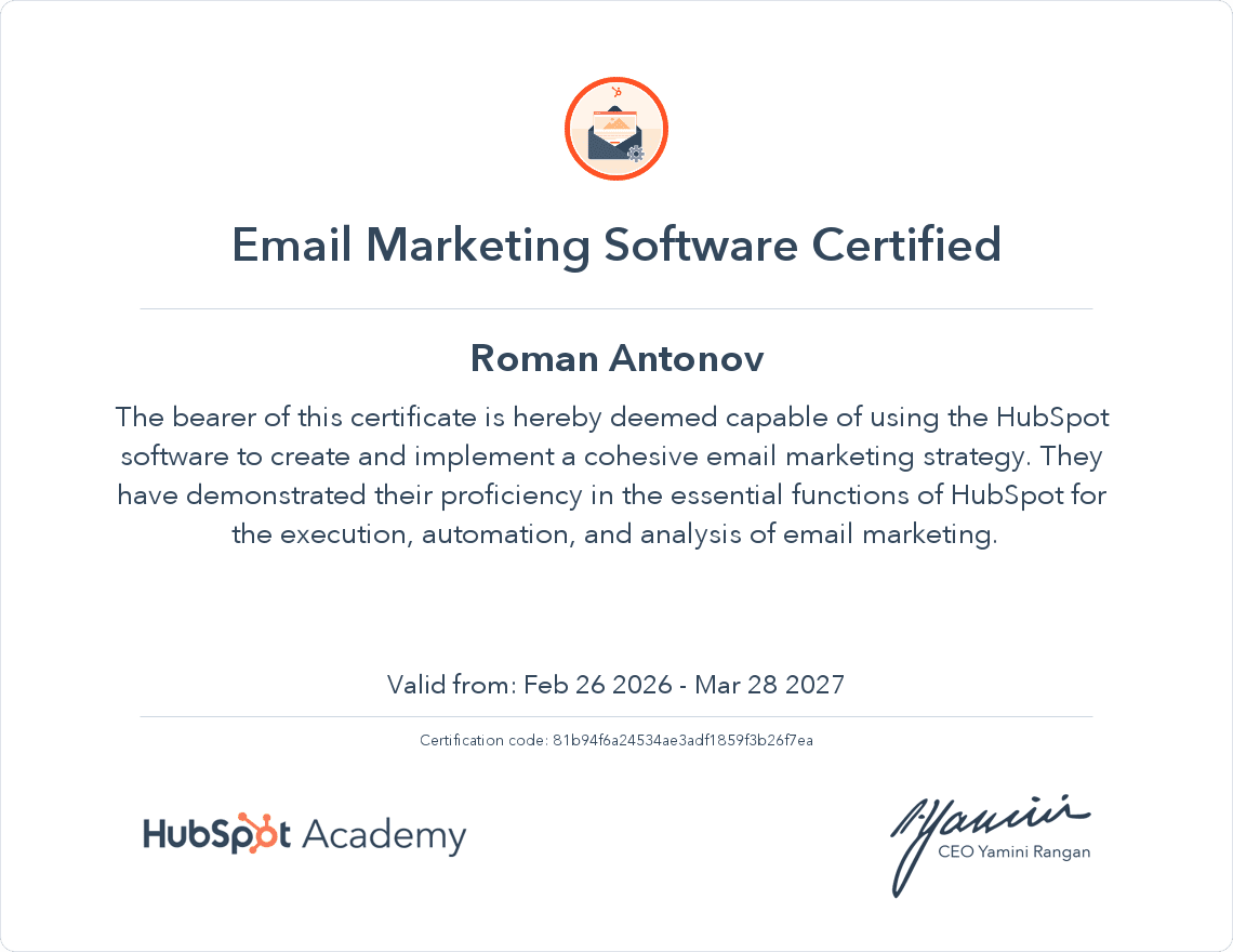 HubSpot Email Marketing Software