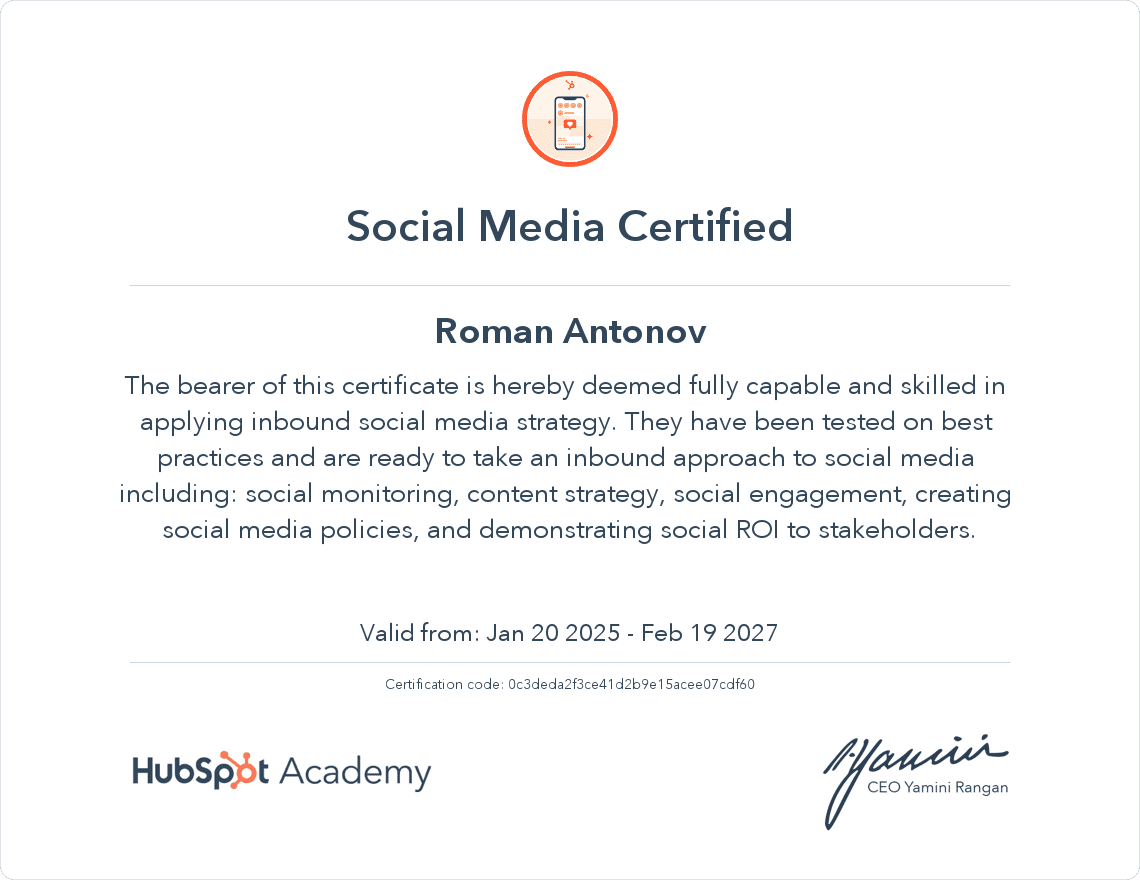 HubSpot Social Media