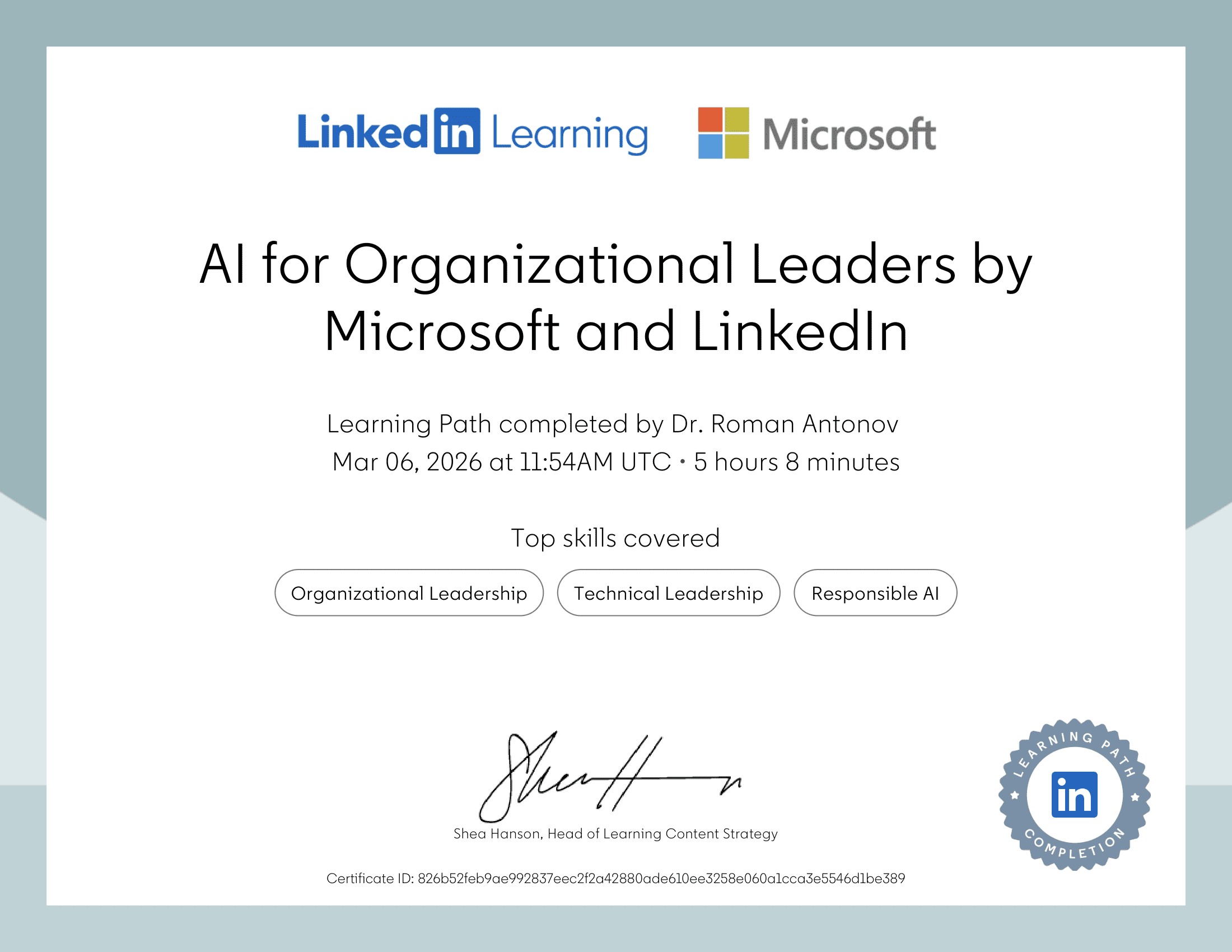 LinkedIn AI for Organizational Leaders by Microsoft