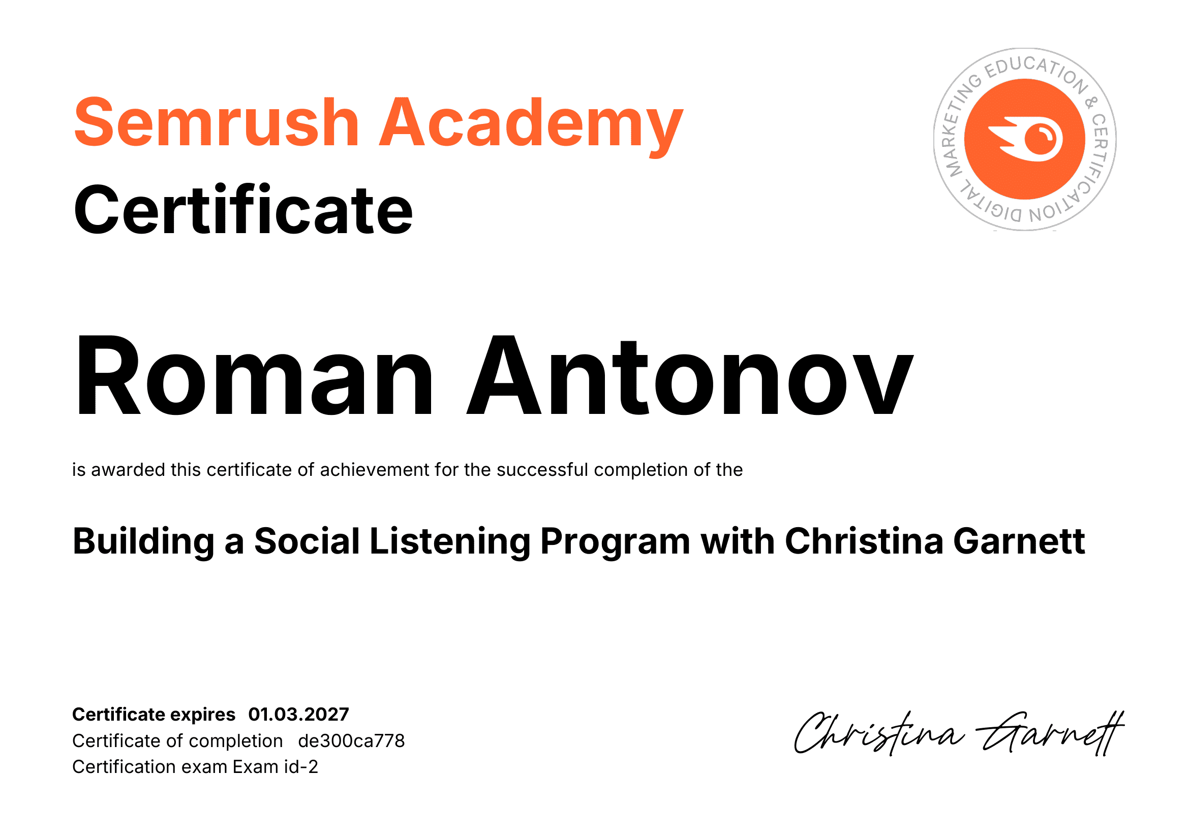 Semrush Building a Social Listening Program