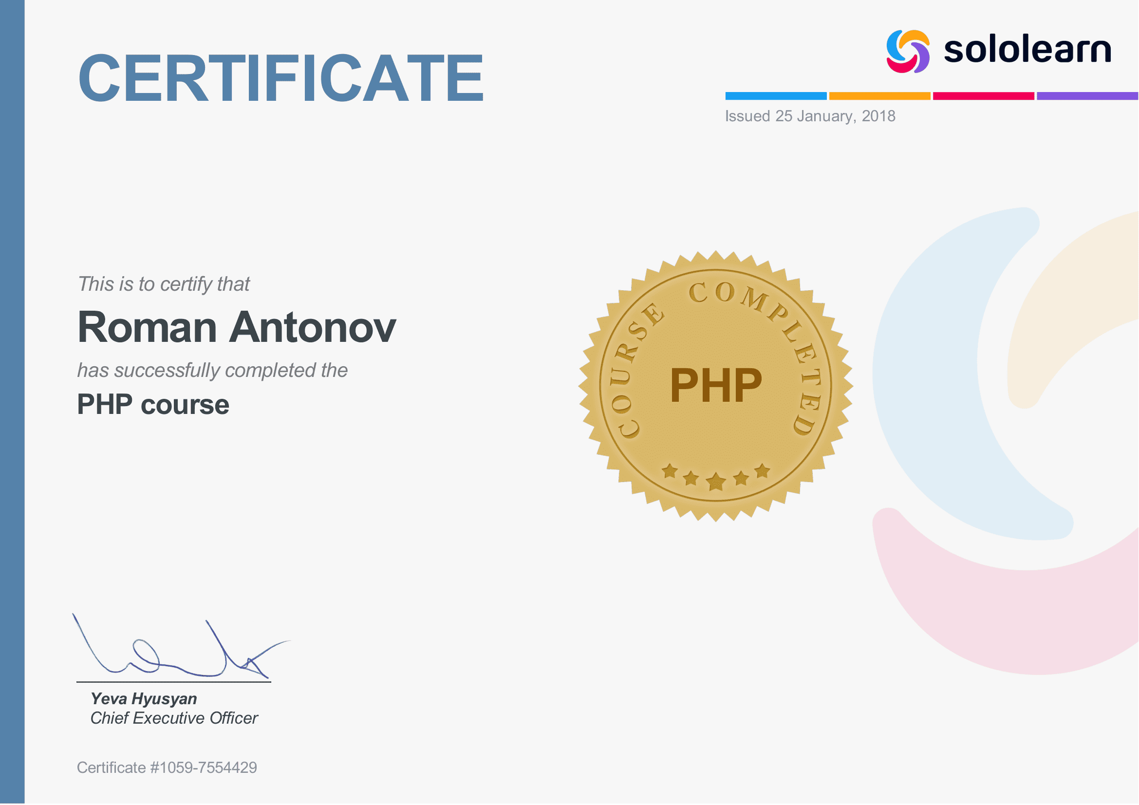Sololearn PHP