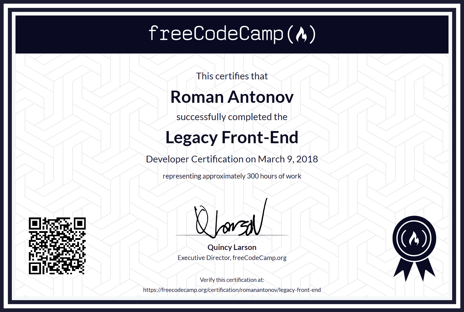 freeCodeCamp Legacy Front-End