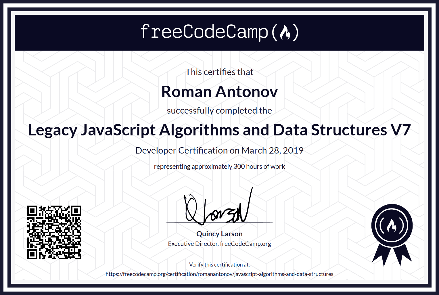 freeCodeCamp Legacy JavaScript Algorithms and Data Structures V7
